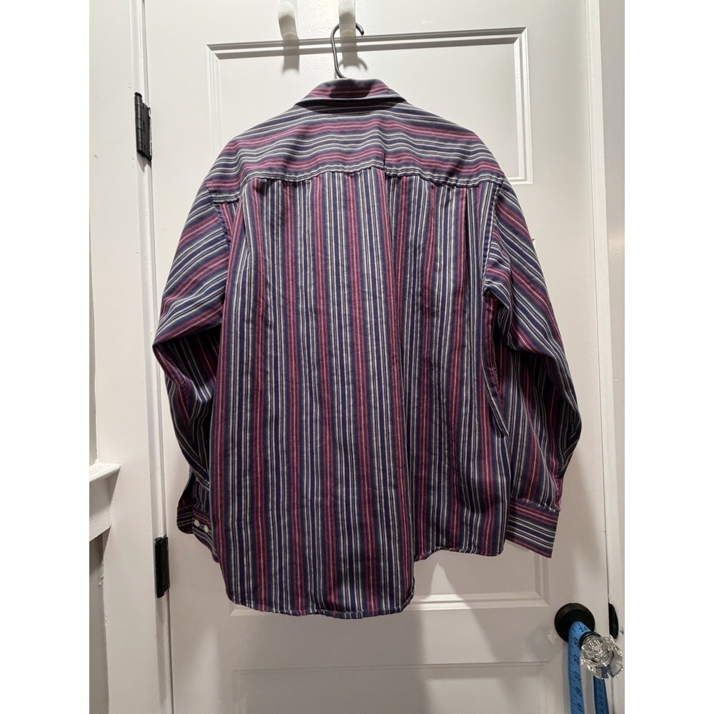 Dockers Levi's Striped Button Up Shirt Mens M Wrinkle Free Long Sleeve Cotton - Picture 3 of 4